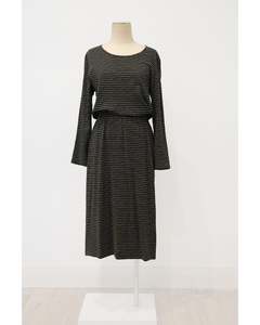 Products: PRE-LOVED / BLAK - Knit Stripe Midi Dress - Sz 14