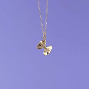 Mini Charming Necklace - Golden Bowtie Pasta