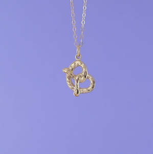 Mini Charming Necklace - Golden Pretzel