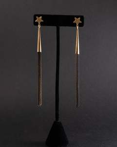 Aotearoa New Zealand Made: Break The Chain Earrings - Brass