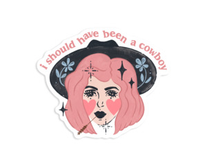 Under 25 Goodies: Vinyl Sticker - Cowgirl