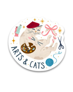 Under 25 Goodies: Vinyl Sticker - Arts & Cats