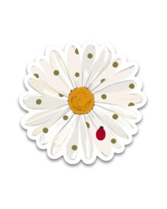 Under 25 Goodies: Vinyl Sticker - Daisy & lady Bug