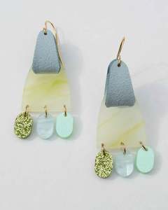 Hagen Co: Salsa Earrings - Lime