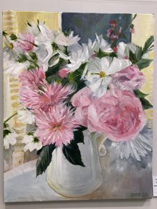 Products: Pink Peonies and Roses in Jug - MADCAT