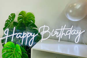 "Happy Birthday" Neon Sign