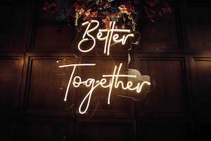 Neon Signs: "Better Together" Neon Sign