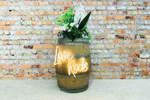 Half Barrel & Love Rocks Package