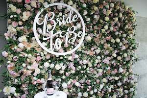 Signage: Bride to Be White Wooden Sign