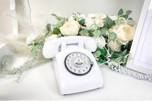 Phone Booth: Audio Phone Guestbook White