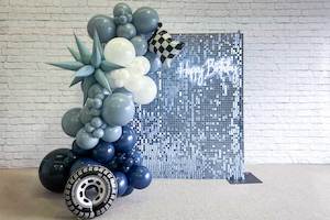 Shimmer Wall - Pastel Blue