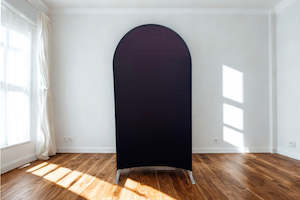 By: Black Fabric Backdrop