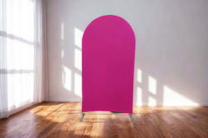 By: Pink Fabric Backdrop