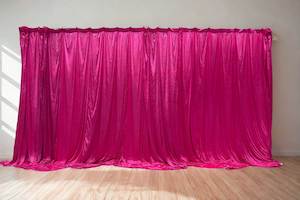 Hot Pink Backdrop Curtain