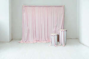 Pink Velvet Backdrop Draping Curtain