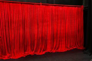 Red Velvet Backdrop Draping Curtain