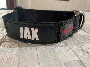 Products: Personalised Dog Collar in Black