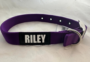 Nylon Buckle Collar – Purple