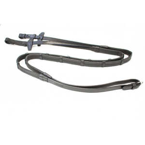 Butet Bridles Breast Plates Martingales: Antarès Rubber Reins with Leather Loops