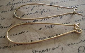 Products: Large Kidney Shape Earring finding