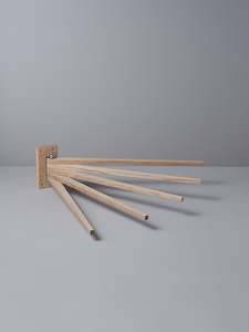 Oak Towel Drying Rack – 5 Arm