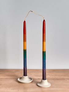 Hohepa Candles: Dinner Candle Set – Rainbow