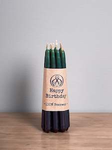 Hohepa Candles: Birthday Candles Set – Green, Blue & Purple