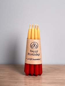 Hohepa Candles: Birthday Candles Set - Red, Orange & Yellow