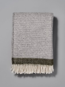 Hampus Wool Throw – Grey Green