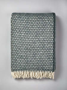 Klippan: Knut Woven Wool Throw - Balsam Green