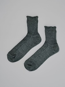 Gifts: Praha Linen Ribbed Socks – Beach Plants