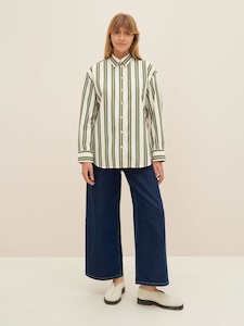 Over 250: Petra Shirt – Forest Stripe