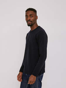 Organic Basics: Recycled Wool Knit Jumper – Navy