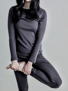 Yarn Nz: Ruru Merino Rib Crew - Charcoal