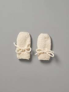Weebits: Hand Knitted Mittens  - Natural