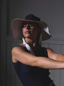 Companion: Broad Brim with Wide Ties – Monochromatic