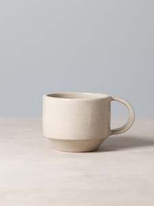 Richard Beauchamp: C-handled Stacking Mug – Beige