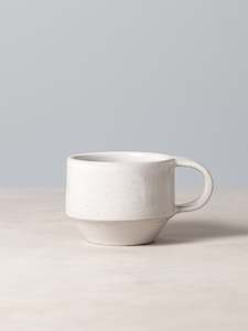 Richard Beauchamp: C-handled Stacking Mug – White