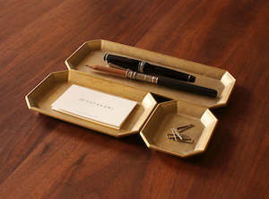 Futagami: Stationery Tray – Solid Brass