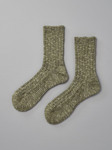Menswear: Japanese Slub Rib Socks – Green