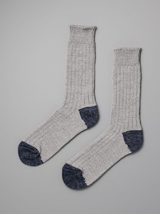 Boston Slab Socks – Grey Denim