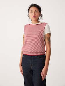 Gifts: Striped Star Vest – Cherry & Creme