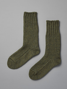 Gifts: Wool Cotton Boot Socks – Moss Green