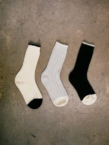 Yin & Yang Socks – Black & Creme Toe