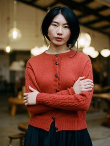 Kindred Cable Cardigan – Amber