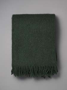 Gotland Wool Throw – Bottle Green