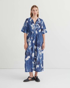 Nigella Dress – Cyanotype Floral