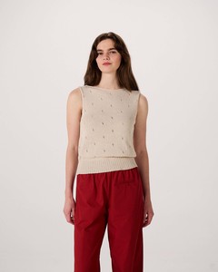 Posy Cotton Top – Creme