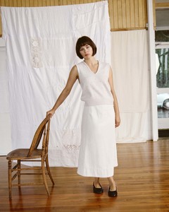 Glimmer Lace Vest – Ivory