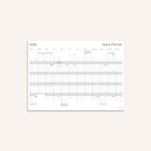 All: 2026 Yearly Wall Planner